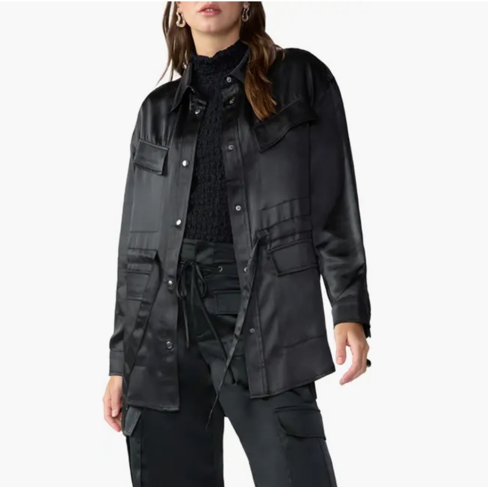 NWT Sanctuary Justine"Shacket" jacket black XS